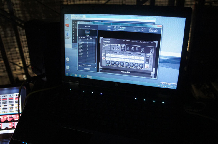モニター・ブースのPCで使用されたS-4000RCS