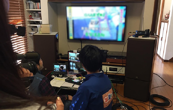 リビングのテレビでオンエアチェックを行なった
