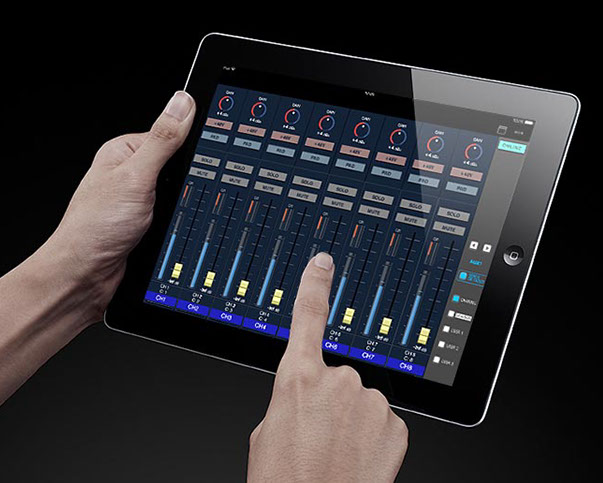 iPad with M-5000 Remote Control Software