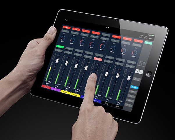 iPad with M-5000 Remote Control Software
