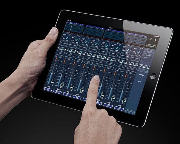 iPad with M-5000 Remote Control Software